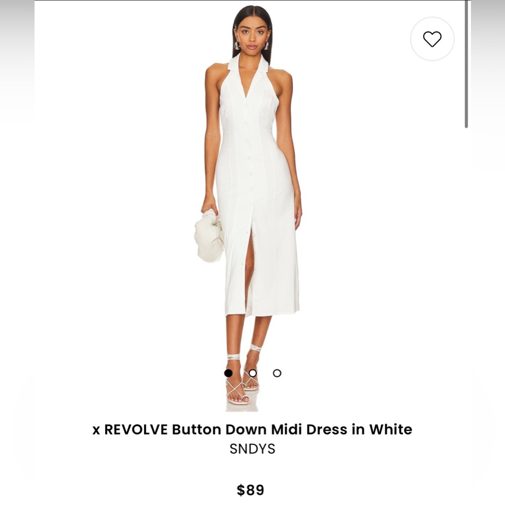 Revolve button down midi dress